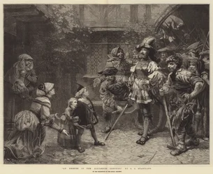 An Emeute in the Sixteenth Century, in the Exhibition of the Royal Academy